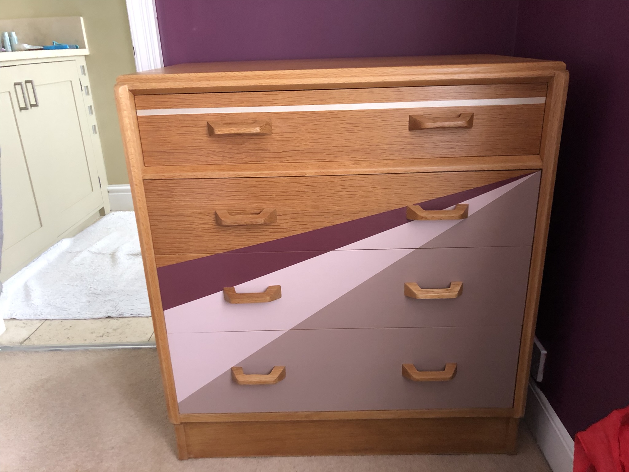 Geometric Painted Chest